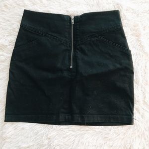 Black Zipper Skirt